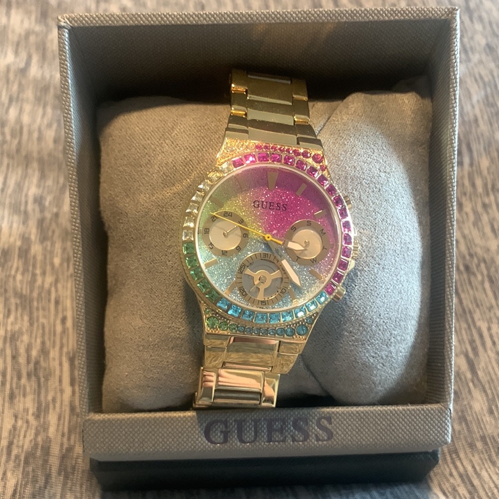 Guess rainbow watch